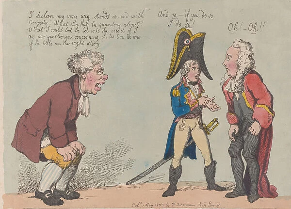 John Bull Listening to the Quarrels of State Affairs, May 1, 1803. May 1, 1803