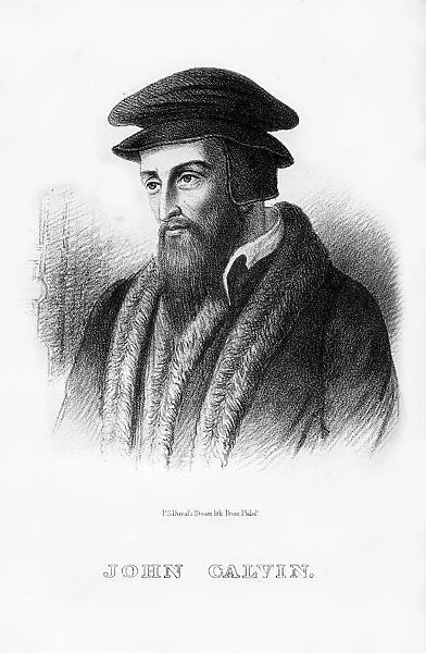 John Calvin, French Christian theologian, (1854)