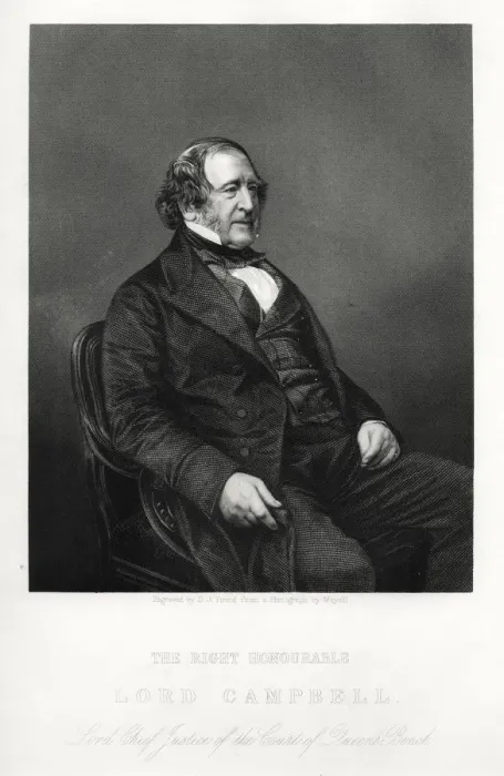 Framed Print : John Campbell, 1st Baron Campbell, British Liberal politician and lawyer, c1880. Artist: DJ Pound Framed Print : John Campbell, 1st Baron Campbell, British Liberal politician and lawyer, c1880. Artist: DJ Pound