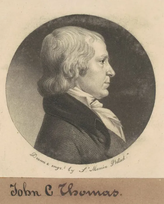 Framed Print : John Chew Thomas, 1800. Creator: Charles Balthazar Julien Fevret de Saint-Memin Framed Print : John Chew Thomas, 1800. Creator: Charles Balthazar Julien Fevret de Saint-Memin