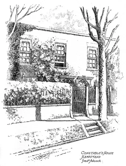 Framed Print : John Constables house, Hampstead, London, 1912. Artist: Frederick Adcock Framed Print : John Constables house, Hampstead, London, 1912. Artist: Frederick Adcock