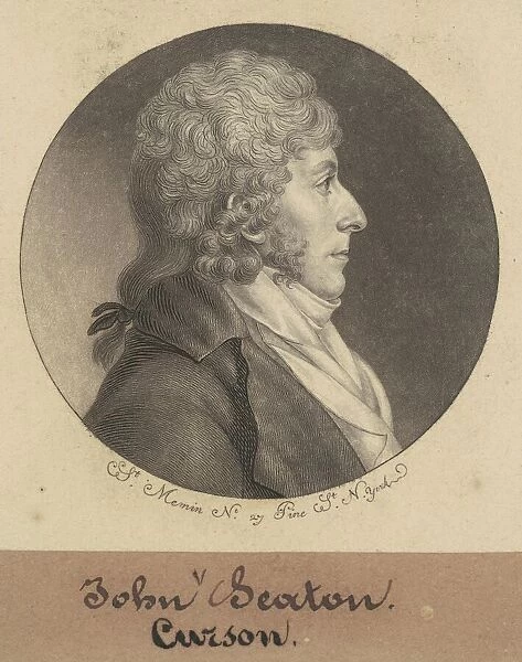 John Curzon Seton, 1798. Creator: Charles Balthazar Julien Fevret de Saint-Mé