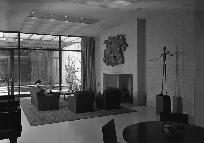 Framed Print : John D. Rockefeller III, residence at 252 E. 52nd St. New York City, 1950. Creator: Gottscho-Schleisner, Inc Framed Print : John D. Rockefeller III, residence at 252 E. 52nd St. New York City, 1950. Creator: Gottscho-Schleisner, Inc