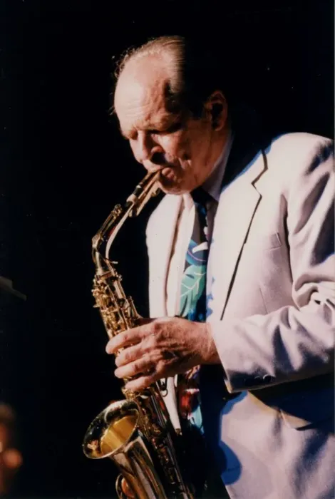 Framed Print : John Dankworth, Brecon Jazz Festival, Wales, 1995. Creator: Brian Foskett Framed Print : John Dankworth, Brecon Jazz Festival, Wales, 1995. Creator: Brian Foskett