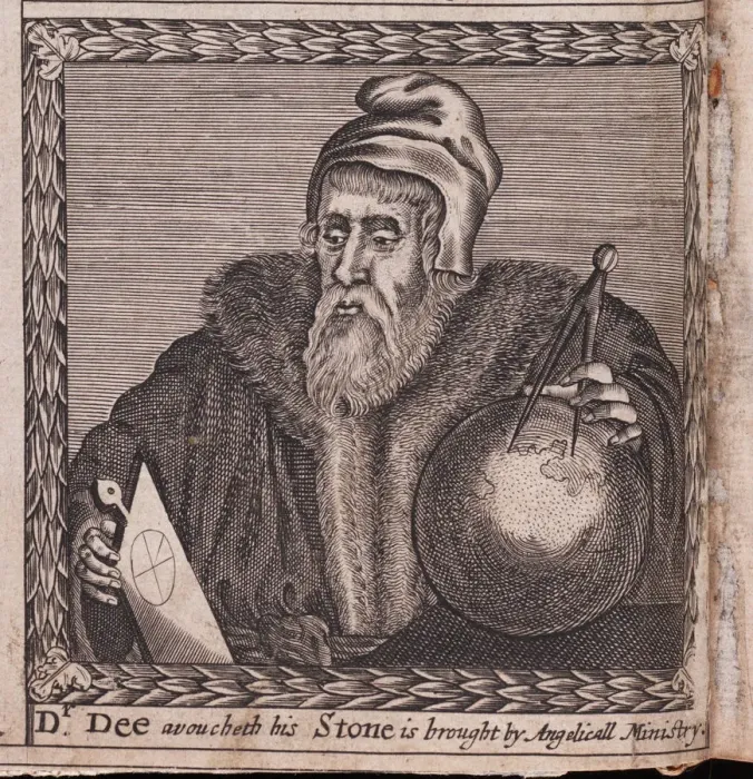 Framed Print : John Dee (From: The order of the Inspirati), 1659. Artist: Anonymous Framed Print : John Dee (From: The order of the Inspirati), 1659. Artist: Anonymous