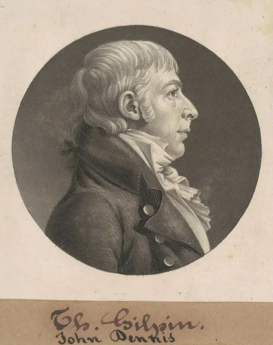 Framed Print : John Dennis, 1803-1805. Creator: Charles Balthazar Julien Fevret de Saint-Memin Framed Print : John Dennis, 1803-1805. Creator: Charles Balthazar Julien Fevret de Saint-Memin
