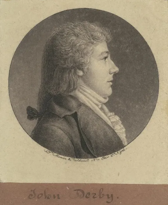 Framed Print : John Derby, 1796. Creator: Charles Balthazar Julien Fevret de Saint-Memin Framed Print : John Derby, 1796. Creator: Charles Balthazar Julien Fevret de Saint-Memin