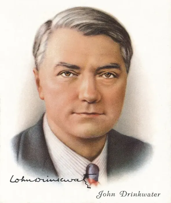 Framed Print : John Drinkwater, 1937. Artists: Unknown, WD & HO Wills Framed Print : John Drinkwater, 1937. Artists: Unknown, WD & HO Wills
