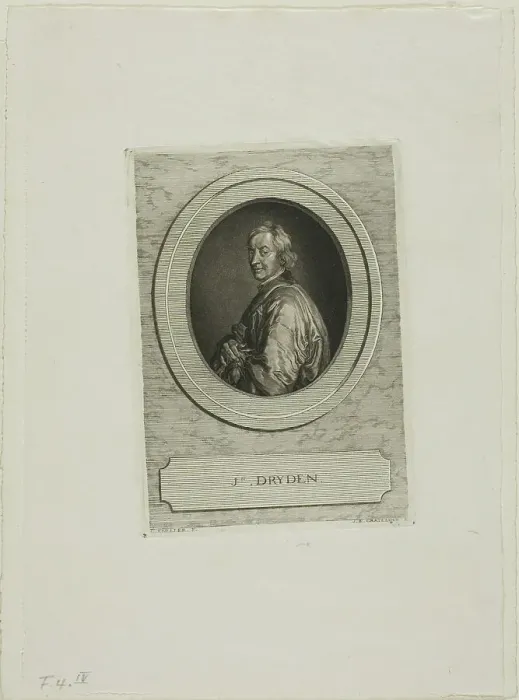 Framed Print : John Dryden, n.d. Creator: Jean-Baptiste de Grateloup Framed Print : John Dryden, n.d. Creator: Jean-Baptiste de Grateloup