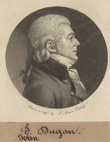 John Dugan, 1799. Creator: Charles Balthazar Julien Fevret de Saint-Memin