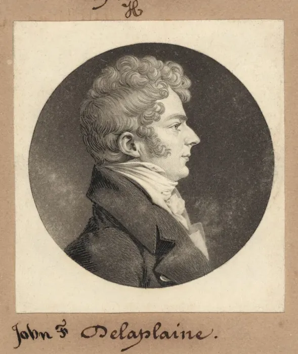 Framed Print : John F. Delaplaine, 1810. Creator: Charles Balthazar Julien Fevret de Saint-Mé Framed Print : John F. Delaplaine, 1810. Creator: Charles Balthazar Julien Fevret de Saint-Mé