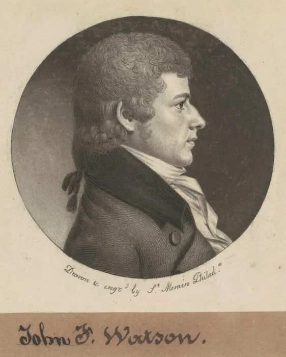 Framed Print : John Fanning Watson, 1800. Creator: Charles Balthazar Julien Fevret de Saint-Mé Framed Print : John Fanning Watson, 1800. Creator: Charles Balthazar Julien Fevret de Saint-Mé