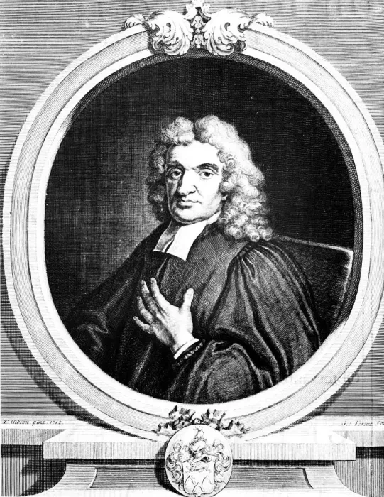 Framed Print : John Flamsteed, English astronomer and clergyman, 1712 (1725). Artist: George Vertue Framed Print : John Flamsteed, English astronomer and clergyman, 1712 (1725). Artist: George Vertue
