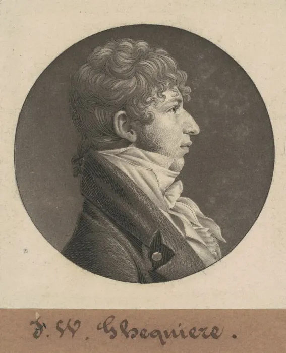 Framed Print : John Francis William Ghequiere, 1804. Creator: Charles Balthazar Julien Fé Framed Print : John Francis William Ghequiere, 1804. Creator: Charles Balthazar Julien Fé