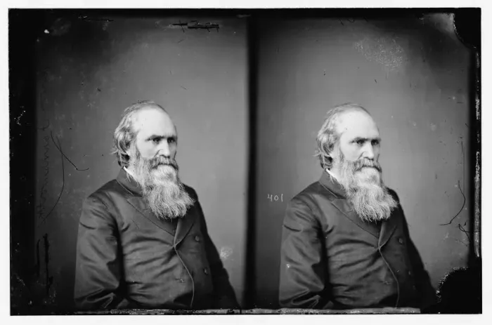 Framed Print : John Franklin Farnsworth, 1860-1870. Creator: Unknown Framed Print : John Franklin Farnsworth, 1860-1870. Creator: Unknown
