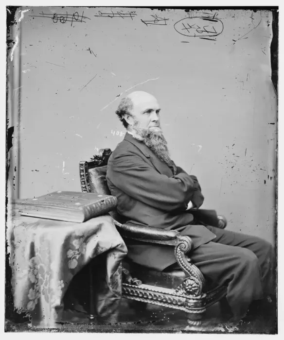 Framed Print : John Franklin Farnsworth of Illinois, between 1860 and 1875. Creator: Unknown Framed Print : John Franklin Farnsworth of Illinois, between 1860 and 1875. Creator: Unknown