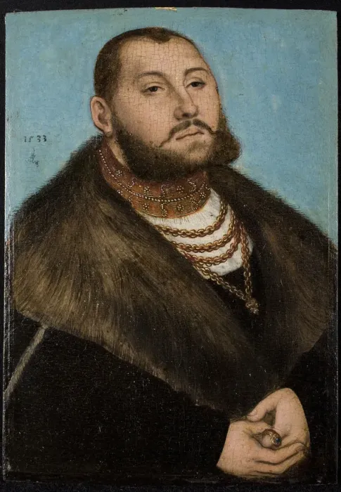 Framed Print : John Frederick I, Elector of Saxony (1503-1554). Artist: Cranach, Lucas, the Elder (1472-1553) Framed Print : John Frederick I, Elector of Saxony (1503-1554). Artist: Cranach, Lucas, the Elder (1472-1553)
