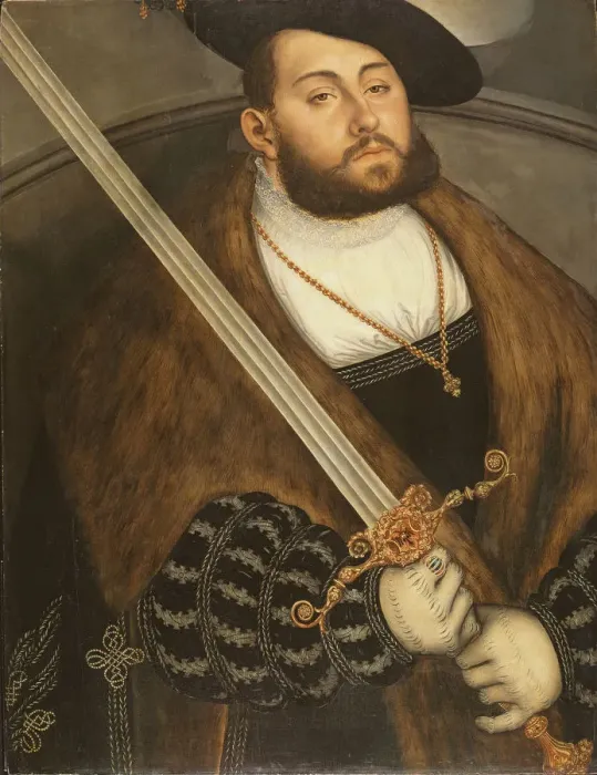 Framed Print : John Frederick I, Elector of Saxony (1503-1554), c. 1535 Framed Print : John Frederick I, Elector of Saxony (1503-1554), c. 1535