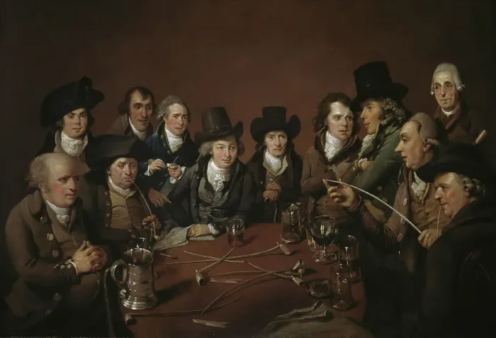 Framed Print : John Freeth and his Circle or Birmingham Men of the Last Century, 1792. Creator: John Eckstein Framed Print : John Freeth and his Circle or Birmingham Men of the Last Century, 1792. Creator: John Eckstein