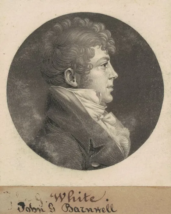 Framed Print : John Gibbes Barnwell, 1809. Creator: Charles Balthazar Julien Fevret de Saint-Mé Framed Print : John Gibbes Barnwell, 1809. Creator: Charles Balthazar Julien Fevret de Saint-Mé