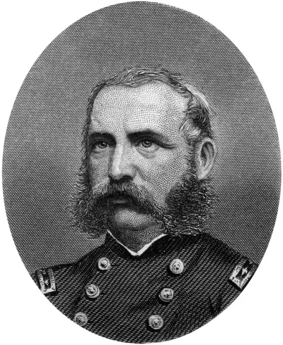 Framed Print : John Gray Foster, Union Army general, 1862-1867. Artist: J Rogers Framed Print : John Gray Foster, Union Army general, 1862-1867. Artist: J Rogers