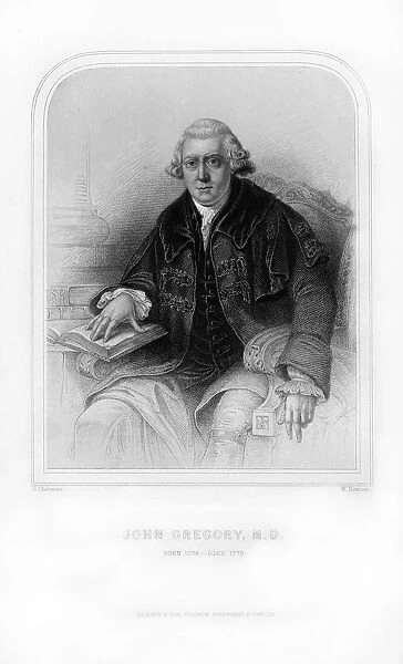John Gregory, Scottish physician and philosopher, (1870). Artist: W Howison