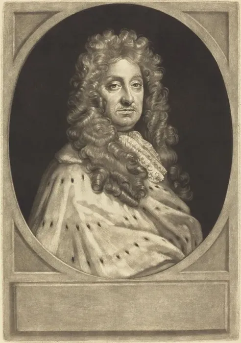 Framed Print : John Hay, Earl of Tweeddale [proof], c. 1710. Creator: John Smith