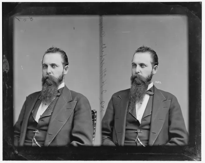 Framed Print : John Hipple Mitchell of Oregon, 1865-1880. Creator: Unknown Framed Print : John Hipple Mitchell of Oregon, 1865-1880. Creator: Unknown