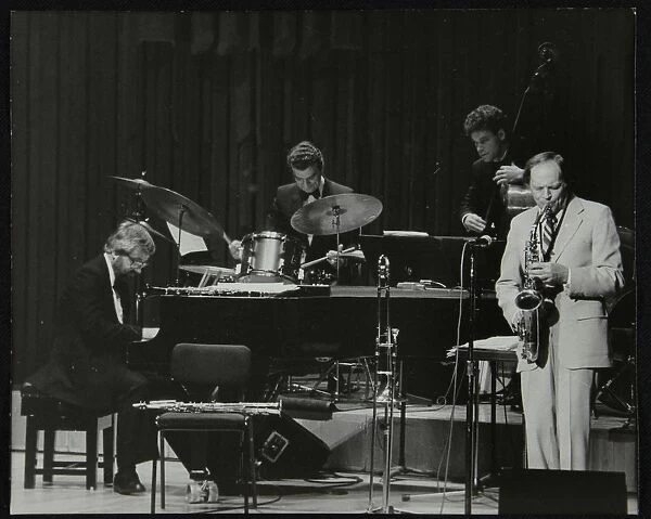 John Horler, Tony Kinsey, Alec Dankworth and John Dankworth performing in London, 1985