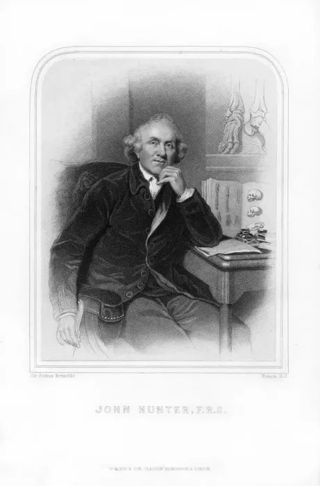 Framed Print : John Hunter, Scottish surgeon, 1870. Artist: Francis Holl Framed Print : John Hunter, Scottish surgeon, 1870. Artist: Francis Holl