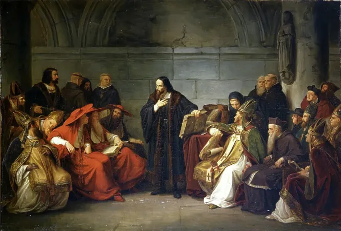 Framed Print : John Hus before Council of Constance, 1839. Creator: Lessing, Carl Friedrich (1808-1880) Framed Print : John Hus before Council of Constance, 1839. Creator: Lessing, Carl Friedrich (1808-1880)