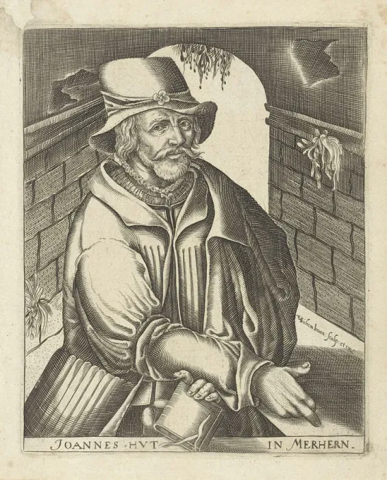 Framed Print : John Hus in Merhern, c. 1650. Artist: Sichem, Christoffel van (1581-1658) Framed Print : John Hus in Merhern, c. 1650. Artist: Sichem, Christoffel van (1581-1658)