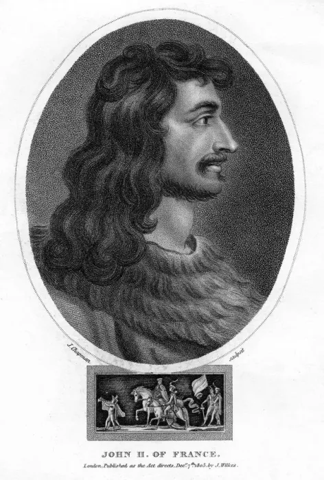 Framed Print : John II, King of France, (1805). Artist: J Chapman Framed Print : John II, King of France, (1805). Artist: J Chapman