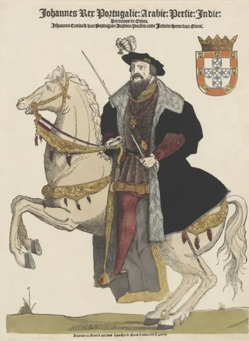 Framed Print : John III of Portugal (1502-1557), pub. 16th Century (coloured engraving). Creator Framed Print : John III of Portugal (1502-1557), pub. 16th Century (coloured engraving). Creator