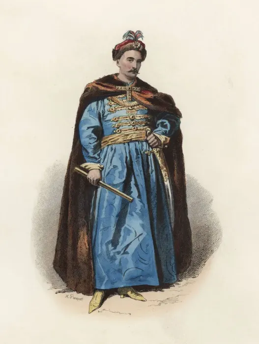 Framed Print : John III Sobieski, King of Poland (1629-1696), color engraving 1870 Framed Print : John III Sobieski, King of Poland (1629-1696), color engraving 1870