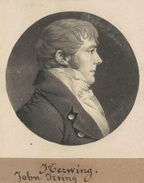 John Irving, 1809. Creator: Charles Balthazar Julien Fevret de Saint-Memin