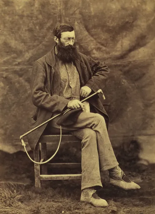 Framed Print : John Keast Lord, naturalist with the Commission survey, full-length portrait... between 1858 and 61 Creator: Unknown Framed Print : John Keast Lord, naturalist with the Commission survey, full-length portrait... between 1858 and 61 Creator: Unknown
