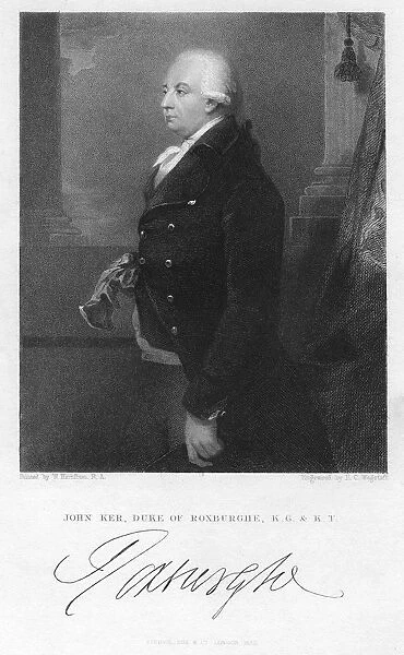 John Ker, Duke of Roxburghe, English bibliophile and book collector, (1832). Artist: Charles Edward Wagstaff