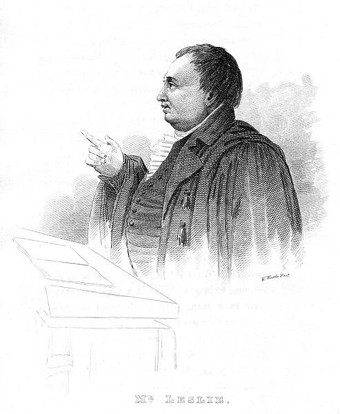 John Leslie (1766-1832), Scottish natural philosopher and physicist, lecturing, 19th century