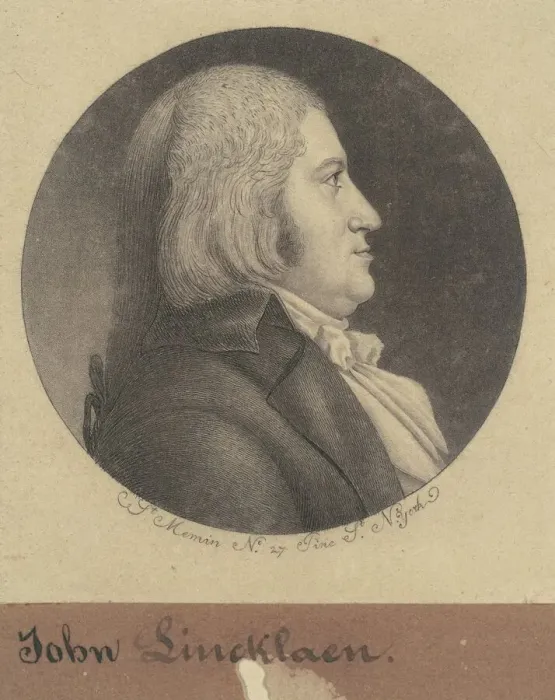Framed Print : John Lincklaen, 1796-1797. Creator: Charles Balthazar Julien Fevret de Saint-Mé