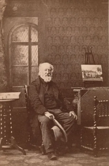 Framed Print : John Linnel, 1863. Creator: F. Ottos School of Photography Framed Print : John Linnel, 1863. Creator: F. Ottos School of Photography
