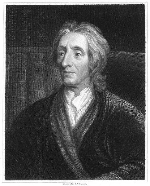 John Locke, English philosopher, (1836).Artist: James Posselwhite