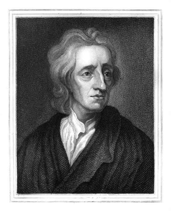 Framed Print : John Locke, English philosopher, (1825). Artist:s Freeman Framed Print : John Locke, English philosopher, (1825). Artist:s Freeman