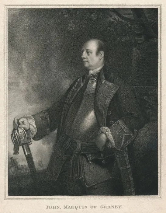 Framed Print : John, Marquis of Granby, c1758-1760, (1810). Creator: William Bond Framed Print : John, Marquis of Granby, c1758-1760, (1810). Creator: William Bond