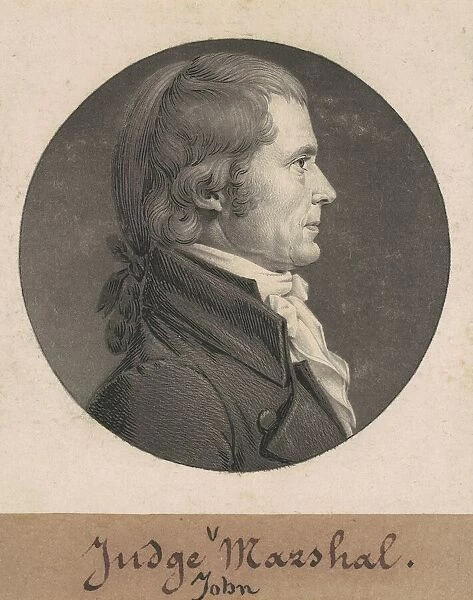 John Marshall, 1808. Creator: Charles Balthazar Julien Fevret de Saint-Memin