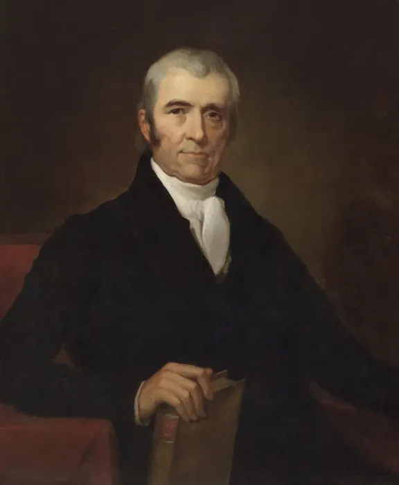 Framed Print : John Marshall, after 1831. Creator: James Reid Lambdin Framed Print : John Marshall, after 1831. Creator: James Reid Lambdin
