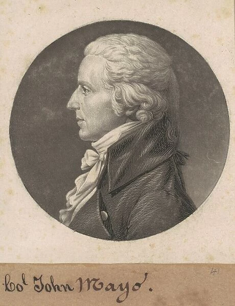 John Mayo II, 1808. Creator: Charles Balthazar Julien Fevret de Saint-Memin