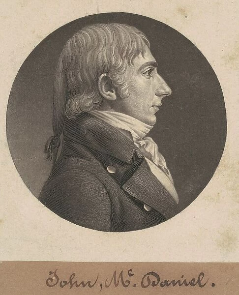 John McDaniel, 1806. Creator: Charles Balthazar Julien Fevret de Saint-Memin