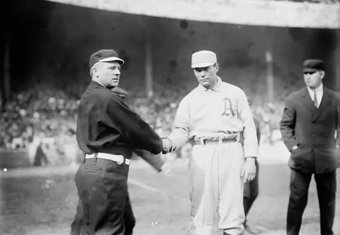 Framed Print : John McGraw, New York, NL & Davis, Philadelphia, AL (baseball), 1911. Creator: Bain News Service Framed Print : John McGraw, New York, NL & Davis, Philadelphia, AL (baseball), 1911. Creator: Bain News Service