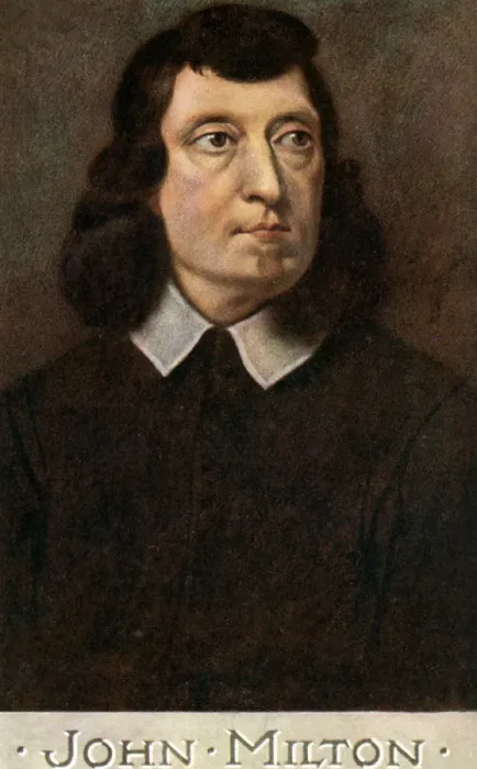 Framed Print : John Milton (1608-1674), English poet, early 20th century. Artist: CW Quinnell Framed Print : John Milton (1608-1674), English poet, early 20th century. Artist: CW Quinnell